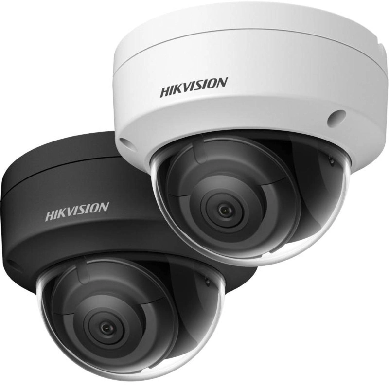 Kamery kopułkowe Hikvision serii DS-2CD w obudowie białej i czarnej