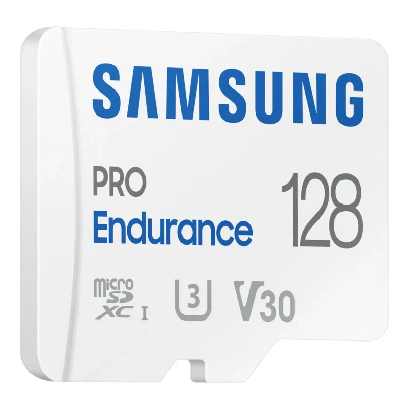 Karta pamięci Samsung PRO Endurance microSDXC 128 GB z oznaczeniami U3 i V30
