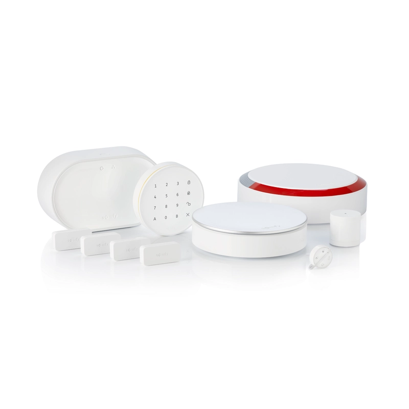 Zestaw alarmowy Somfy Home Alarm Advanced Max: centralka, syreny, czujniki IntelliTAG, klawiatura i brelok