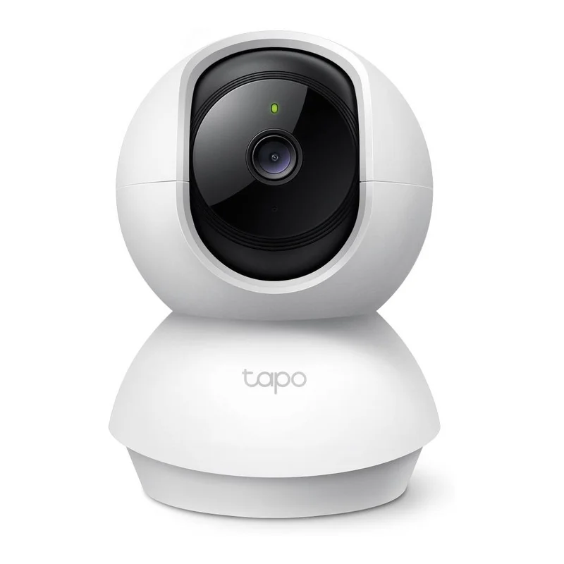 Biała obrotowa kamera wewnętrzna TP-Link Tapo C210 na podstawce