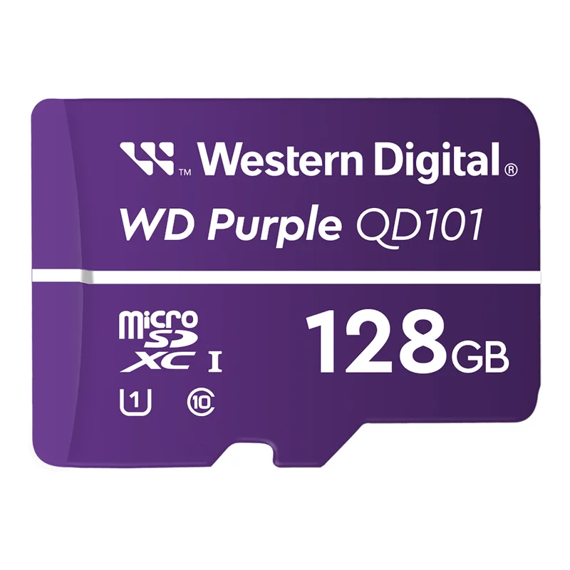 Fioletowa karta microSD WD Purple do kamer monitoringu